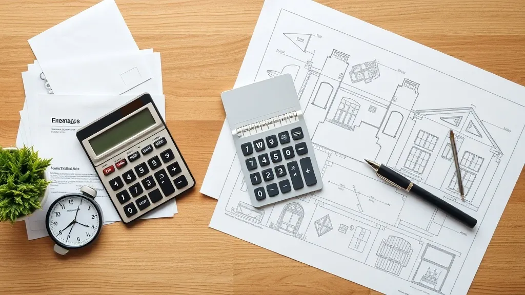 A professional clean minimalist overhead shot of financial d